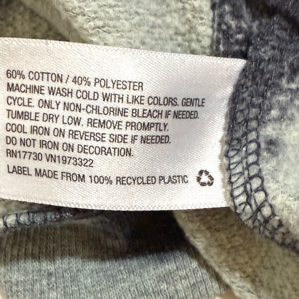 Gray/Green and Blue Tie-Dye Sweatshirt - Picture 4 of 4